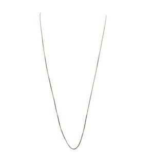 Sterling Silver Box Chain Necklace 20" Lightweight 4.04g Unisex Jewelry